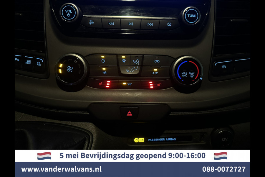 Ford Transit 2.0 TDCI 131pk L3H2 Euro6 Airco | Camera | Navigatie | Android Auto | Cruisecontrol Parkeersensoren, Stoelverwarming, Verwarmde voorruit, Elektrisch verstelbare bestuurdersstoel, Bijrijdersbank