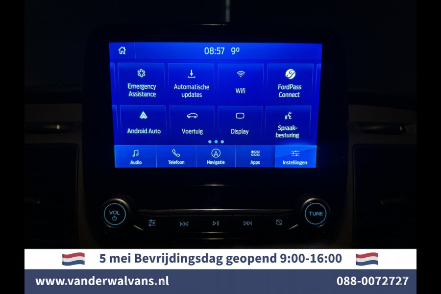 Ford Transit 2.0 TDCI 131pk L3H2 Euro6 Airco | Camera | Navigatie | Android Auto | Cruisecontrol Parkeersensoren, Stoelverwarming, Verwarmde voorruit, Elektrisch verstelbare bestuurdersstoel, Bijrijdersbank