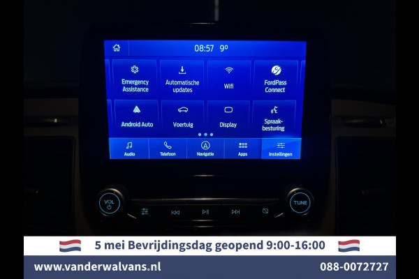 Ford Transit 2.0 TDCI 131pk L3H2 Euro6 Airco | Camera | Navigatie | Android Auto | Cruisecontrol Parkeersensoren, Stoelverwarming, Verwarmde voorruit, Elektrisch verstelbare bestuurdersstoel, Bijrijdersbank