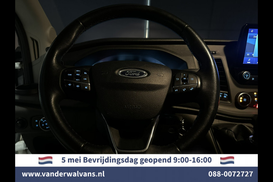 Ford Transit 2.0 TDCI 131pk L3H2 Euro6 Airco | Camera | Navigatie | Android Auto | Cruisecontrol Parkeersensoren, Stoelverwarming, Verwarmde voorruit, Elektrisch verstelbare bestuurdersstoel, Bijrijdersbank
