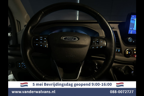Ford Transit 2.0 TDCI 131pk L3H2 Euro6 Airco | Camera | Navigatie | Android Auto | Cruisecontrol Parkeersensoren, Stoelverwarming, Verwarmde voorruit, Elektrisch verstelbare bestuurdersstoel, Bijrijdersbank