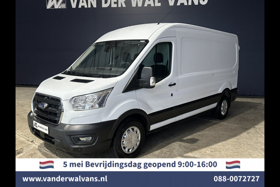 Ford Transit 2.0 TDCI 131pk L3H2 Euro6 Airco | Camera | Navigatie | Android Auto | Cruisecontrol Parkeersensoren, Stoelverwarming, Verwarmde voorruit, Elektrisch verstelbare bestuurdersstoel, Bijrijdersbank