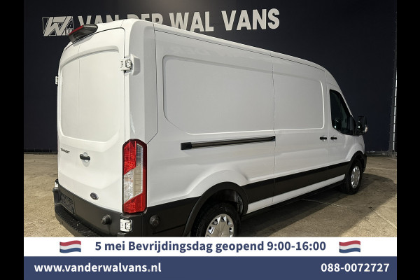 Ford Transit 2.0 TDCI 131pk L3H2 Euro6 Airco | Camera | Navigatie | Android Auto | Cruisecontrol Parkeersensoren, Stoelverwarming, Verwarmde voorruit, Elektrisch verstelbare bestuurdersstoel, Bijrijdersbank