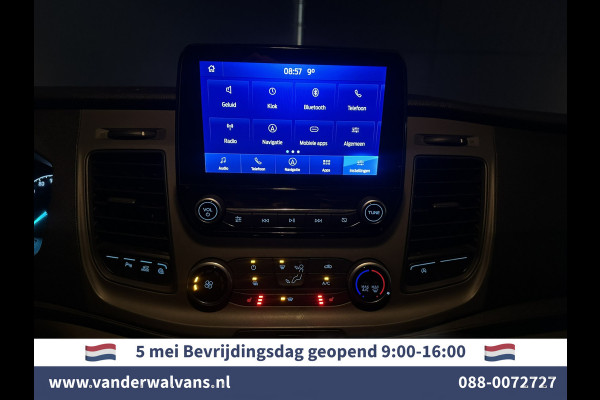 Ford Transit 2.0 TDCI 131pk L3H2 Euro6 Airco | Camera | Navigatie | Android Auto | Cruisecontrol Parkeersensoren, Stoelverwarming, Verwarmde voorruit, Elektrisch verstelbare bestuurdersstoel, Bijrijdersbank