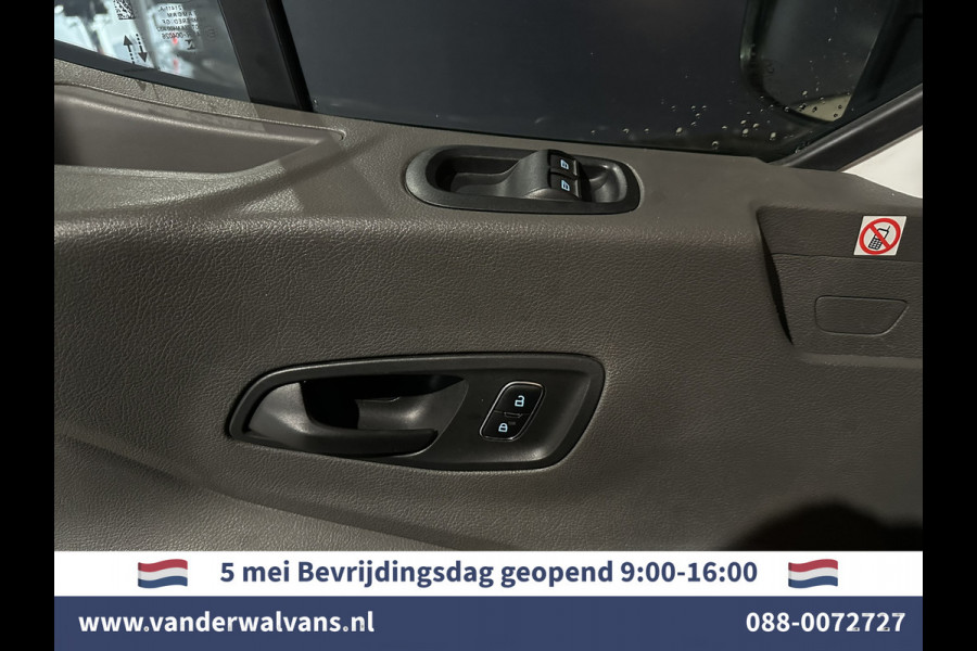 Ford Transit 2.0 TDCI 131pk L3H2 Euro6 Airco | Camera | Navigatie | Android Auto | Cruisecontrol Parkeersensoren, Stoelverwarming, Verwarmde voorruit, Elektrisch verstelbare bestuurdersstoel, Bijrijdersbank