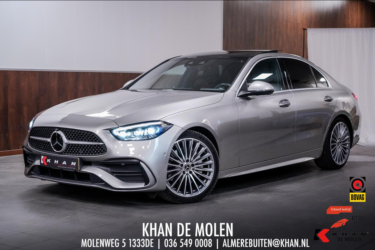 Mercedes-Benz C-Klasse 300 AMG Line NAP|1e Eig|Dealer Garantie|Pano|Memory|Head-up|360|Burmester Mercedes-Benz C-Klasse 300 AMG Line NAP|1e Eig|Dealer Garantie|Pano|Memory|Head-up|360|Burmester