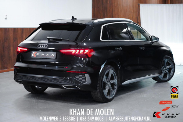 Audi A3 Sportback 40 TFSI e 3x S-line Elektr. S-stoelen|Dodehoek|Leder|AllSeasonNieuw|B&O
