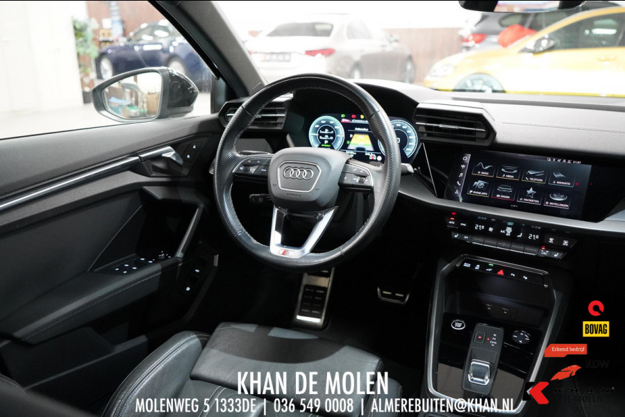 Audi A3 Sportback 40 TFSI e 3x S-line Elektr. S-stoelen|Dodehoek|Leder|AllSeasonNieuw|B&O