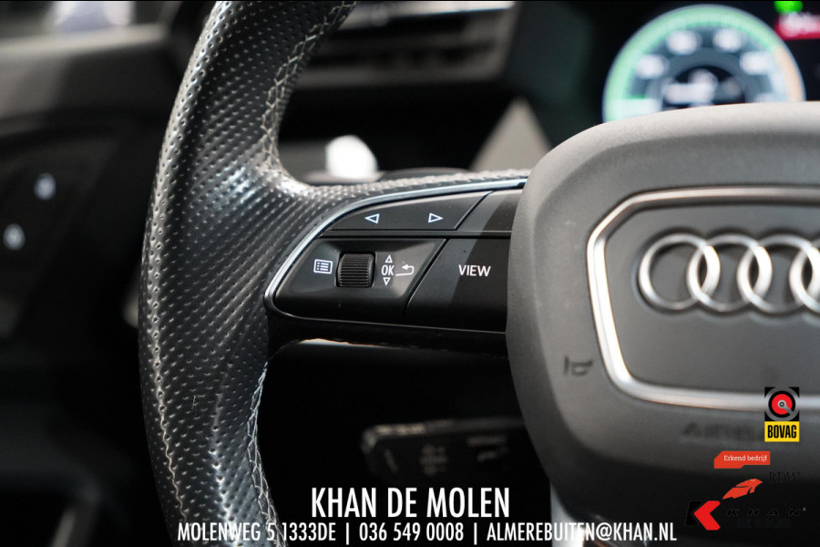 Audi A3 Sportback 40 TFSI e 3x S-line Elektr. S-stoelen|Dodehoek|Leder|AllSeasonNieuw|B&O