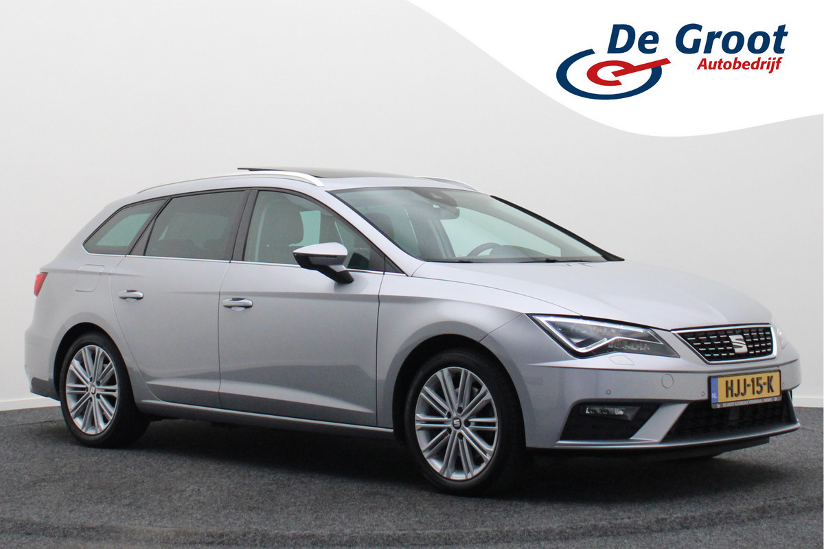 Seat León ST 1.8 TSI Xcellence Automaat Panoramadak, Leer, Apple Carplay, ACC, Camera, LED, Climate