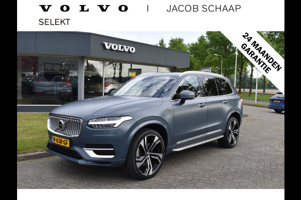 Volvo XC90 T8 455PK Recharge AWD Ultimate Bright | Luchtvering | B&W | Massage | Trekhaak | Stoelkoeling | HUD