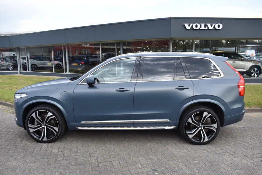 Volvo XC90 T8 455PK Recharge AWD Ultimate Bright | Luchtvering | B&W | Massage | Trekhaak | Stoelkoeling | HUD