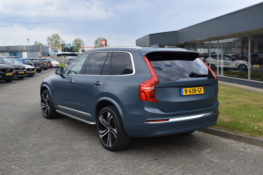 Volvo XC90 T8 455PK Recharge AWD Ultimate Bright | Luchtvering | B&W | Massage | Trekhaak | Stoelkoeling | HUD