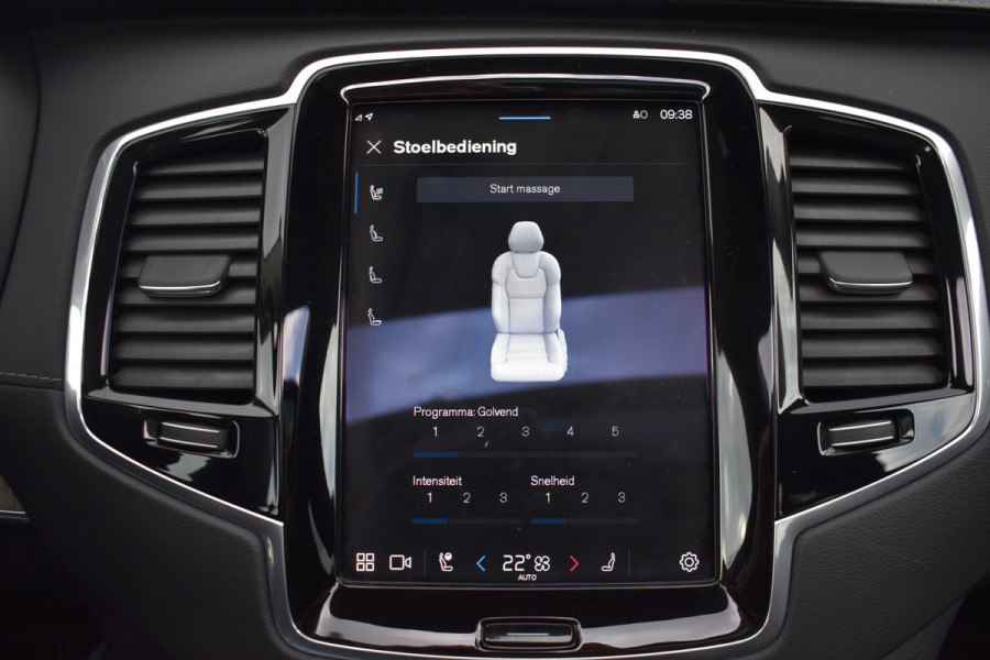 Volvo XC90 T8 455PK Recharge AWD Ultimate Bright | Luchtvering | B&W | Massage | Trekhaak | Stoelkoeling | HUD