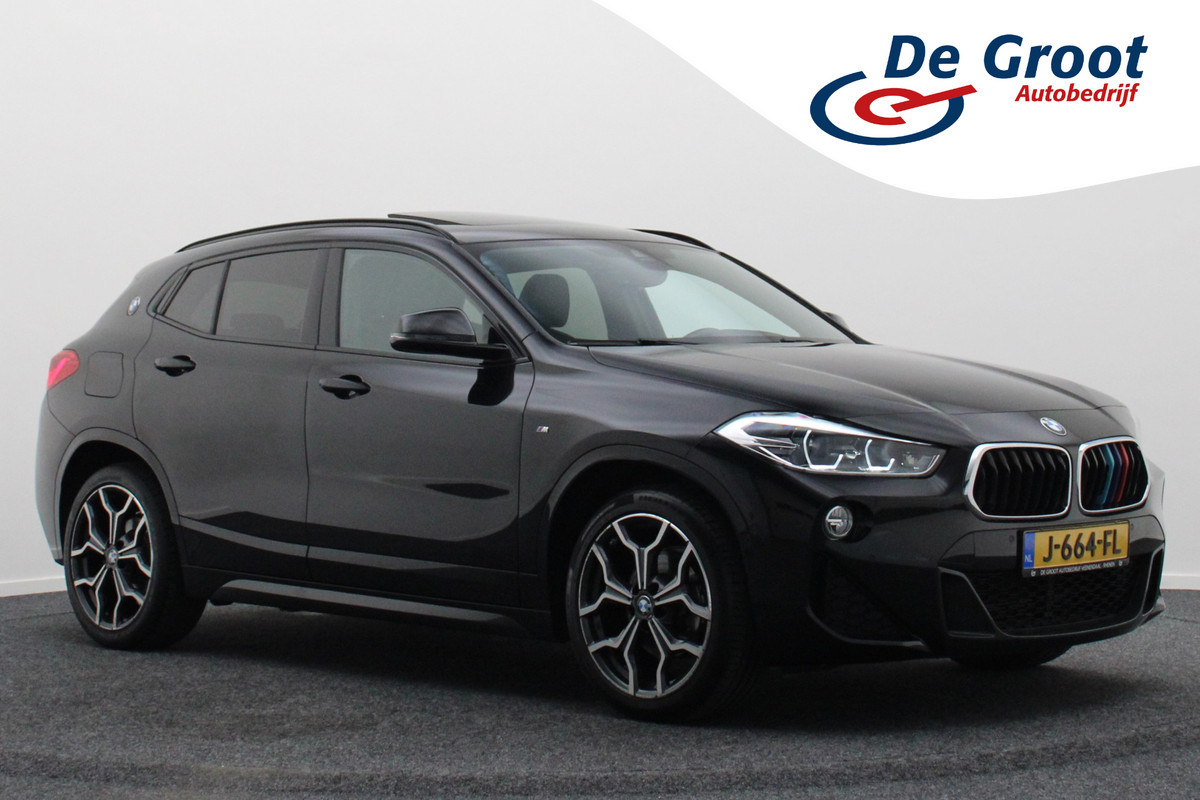 BMW X2 sDrive18i High Executive M Sport Automaat Leer, Panoramadak, LED, Camera, DAB, Afn. Trekhaak, 19" BMW X2 sDrive18i High Executive M Sport Automaat Leer, Panoramadak, LED, Camera, DAB, Afn. Trekhaak, 19"