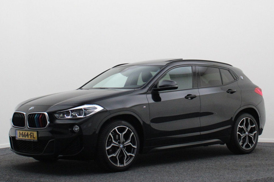 BMW X2 sDrive18i High Executive M Sport Automaat Leer, Panoramadak, LED, Camera, DAB, Afn. Trekhaak, 19"