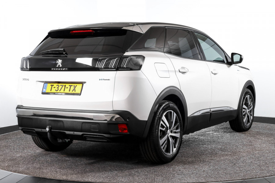 Peugeot 3008 1.6 HYbrid 225 Allure Pack Business - Automaat | Dig. Cockpit | Adapt. Cruise | PDC | Camera | NAV + App. Connect | ECC | Elek. Klep | LM 18" | Afn. Trekhaak |