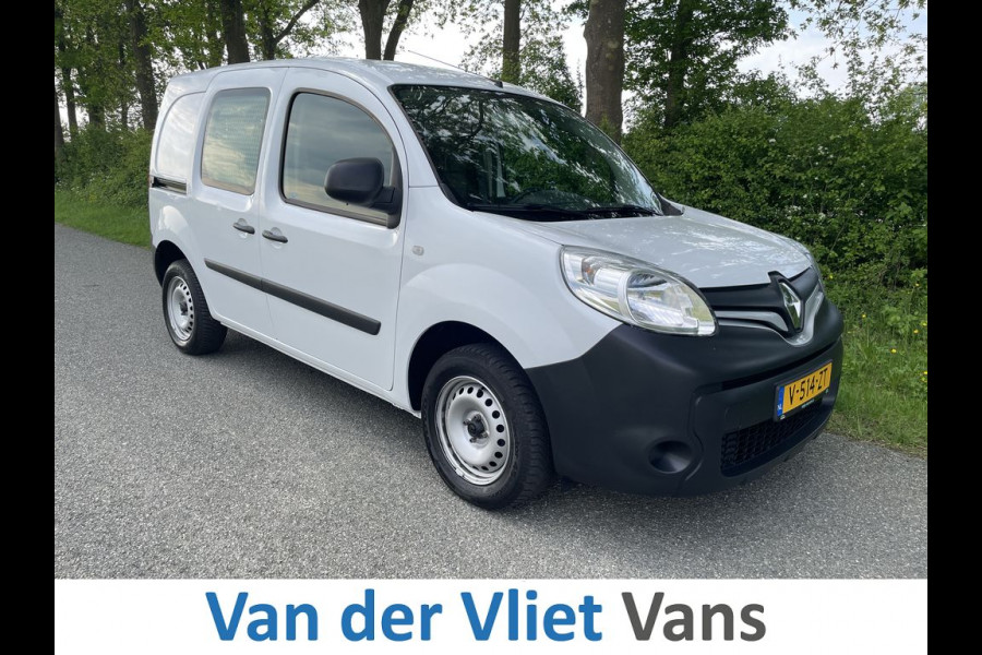 Renault Kangoo 1.5 dCi E6 R-link BPM Vrij! Lease €142 p/m, Airco, Navi, PDC, Trekhaak, Schuifdeur, Volledig onderhoudshistorie aanwezig