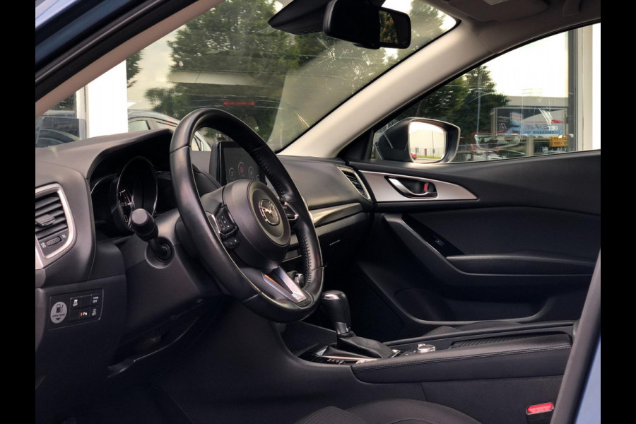 Mazda 3 2.0 SkyActiv-G 120 SkyLease GT | Head-Up, Navi, Camera, Stoel+Stuurverw., Climate | Dealeronderhouden | Eternal Blue |