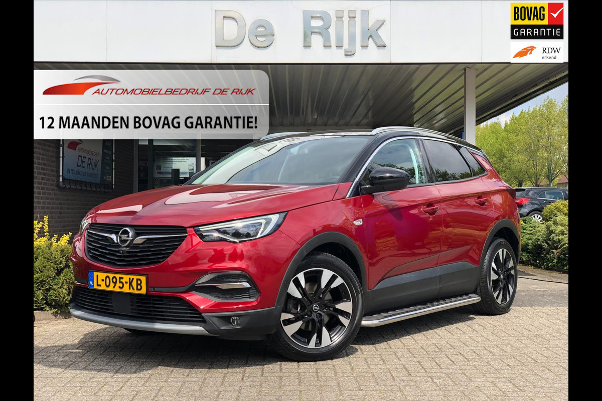 Opel Grandland X 1.2 Turbo Ultimate | Navi, 360 Camera, Stoel+Stuurverw., El. A.klep, Carplay/Android, 18'' LMV |