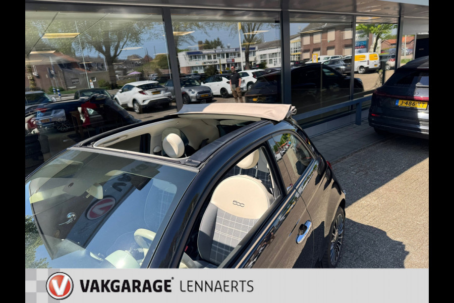 Fiat 500C 1.2 8V Lounge, 16"LM, Airco, ect. Rijklaarprijs / 12 mnd garantie