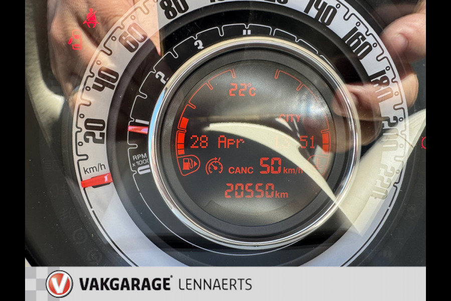 Fiat 500C 1.2 8V Lounge, 16"LM, Airco, ect. Rijklaarprijs / 12 mnd garantie