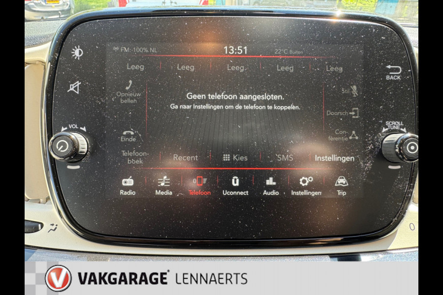 Fiat 500C 1.2 8V Lounge, 16"LM, Airco, ect. Rijklaarprijs / 12 mnd garantie