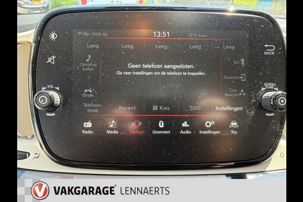 Fiat 500C 1.2 8V Lounge, 16"LM, Airco, ect. Rijklaarprijs / 12 mnd garantie