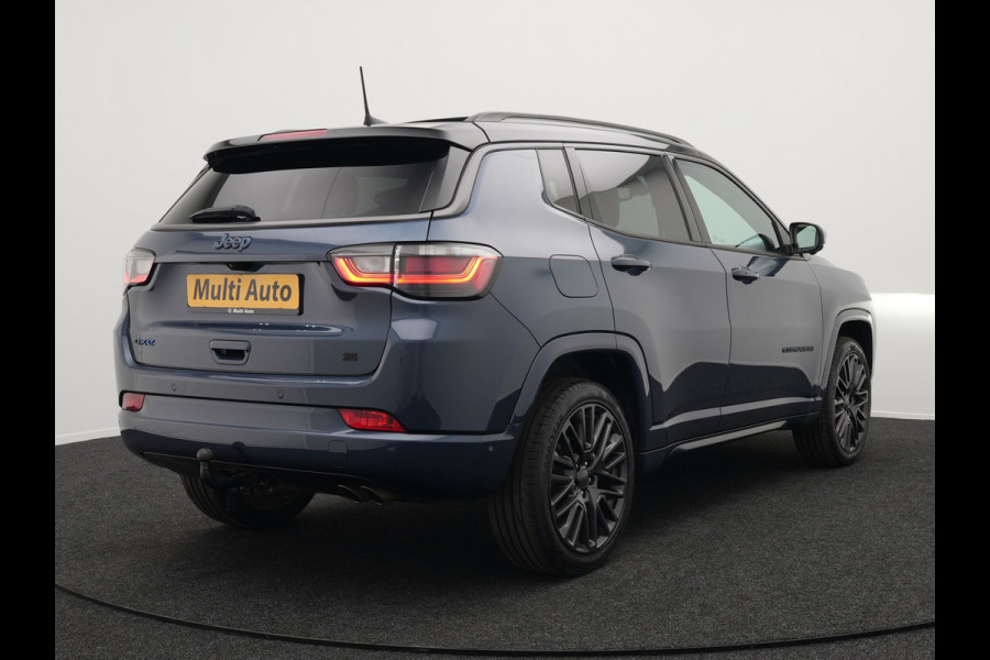 Jeep Compass 4xe 240 Plug-in Hybrid Electric S PHEV | Panodak | Trekhaak Afn | Adaptive Cruise | 360 Camera | Alpine Audio |  Lederen Sportstoelen Memory & Ventilatie | Keyless | 19"L.M |