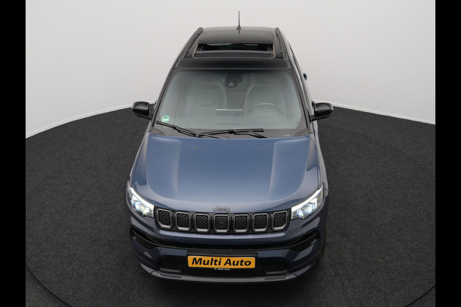 Jeep Compass 4xe 240 Plug-in Hybrid Electric S PHEV | Panodak | Trekhaak Afn | Adaptive Cruise | 360 Camera | Alpine Audio |  Lederen Sportstoelen Memory & Ventilatie | Keyless | 19"L.M |