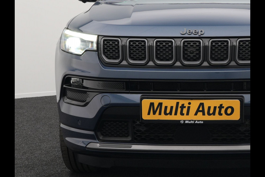 Jeep Compass 4xe 240 Plug-in Hybrid Electric S PHEV | Panodak | Trekhaak Afn | Adaptive Cruise | 360 Camera | Alpine Audio |  Lederen Sportstoelen Memory & Ventilatie | Keyless | 19"L.M |