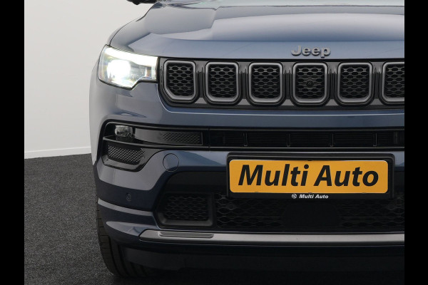 Jeep Compass 4xe 240 Plug-in Hybrid Electric S PHEV | Panodak | Trekhaak Afn | Adaptive Cruise | 360 Camera | Alpine Audio |  Lederen Sportstoelen Memory & Ventilatie | Keyless | 19"L.M |