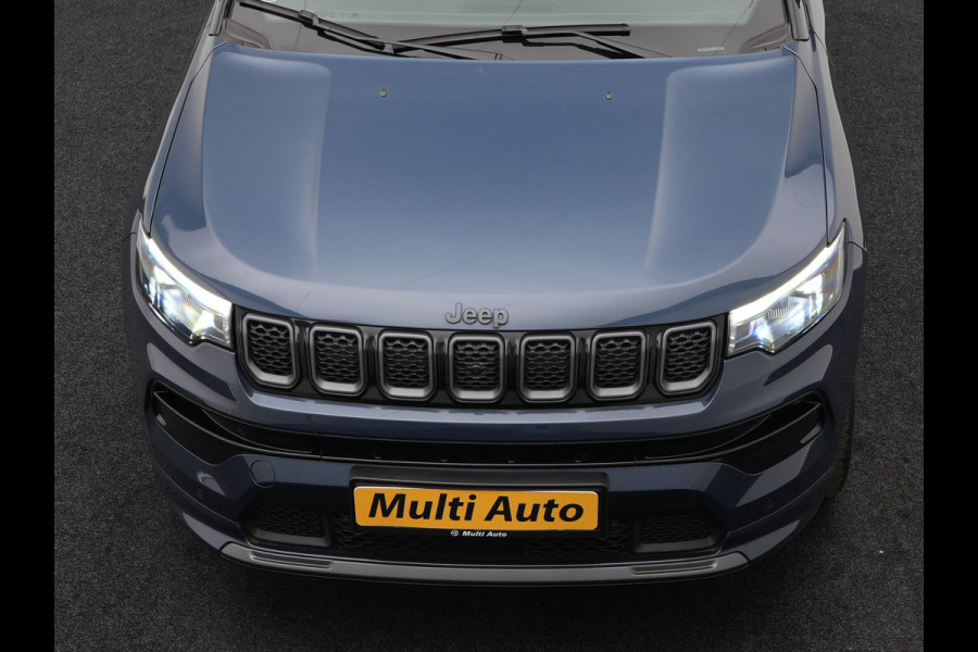 Jeep Compass 4xe 240 Plug-in Hybrid Electric S PHEV | Panodak | Trekhaak Afn | Adaptive Cruise | 360 Camera | Alpine Audio |  Lederen Sportstoelen Memory & Ventilatie | Keyless | 19"L.M |