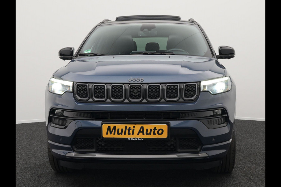 Jeep Compass 4xe 240 Plug-in Hybrid Electric S PHEV | Panodak | Trekhaak Afn | Adaptive Cruise | 360 Camera | Alpine Audio |  Lederen Sportstoelen Memory & Ventilatie | Keyless | 19"L.M |