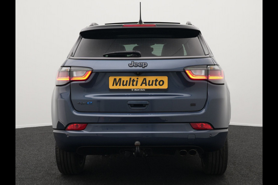 Jeep Compass 4xe 240 Plug-in Hybrid Electric S PHEV | Panodak | Trekhaak Afn | Adaptive Cruise | 360 Camera | Alpine Audio |  Lederen Sportstoelen Memory & Ventilatie | Keyless | 19"L.M |