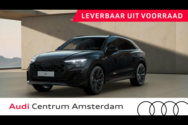 Audi Q8 55 TFSI e quattro Pro Line S panoramadak, head-up display, vierwielbesturing, B&O soundsysteem, comfortsleutel, sportstoelen plus, assistentie pakket PLUS, leder interieur uitgebreid, 23"LM velgen