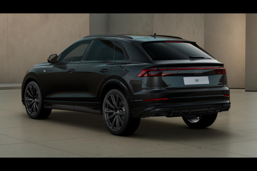Audi Q8 55 TFSI e quattro Pro Line S panoramadak, head-up display, vierwielbesturing, B&O soundsysteem, comfortsleutel, sportstoelen plus, assistentie pakket PLUS, leder interieur uitgebreid, 23"LM velgen
