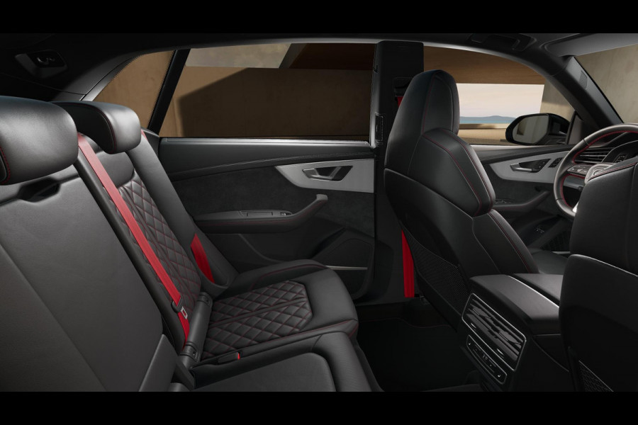 Audi Q8 55 TFSI e quattro Pro Line S panoramadak, head-up display, vierwielbesturing, B&O soundsysteem, comfortsleutel, sportstoelen plus, assistentie pakket PLUS, leder interieur uitgebreid, 23"LM velgen