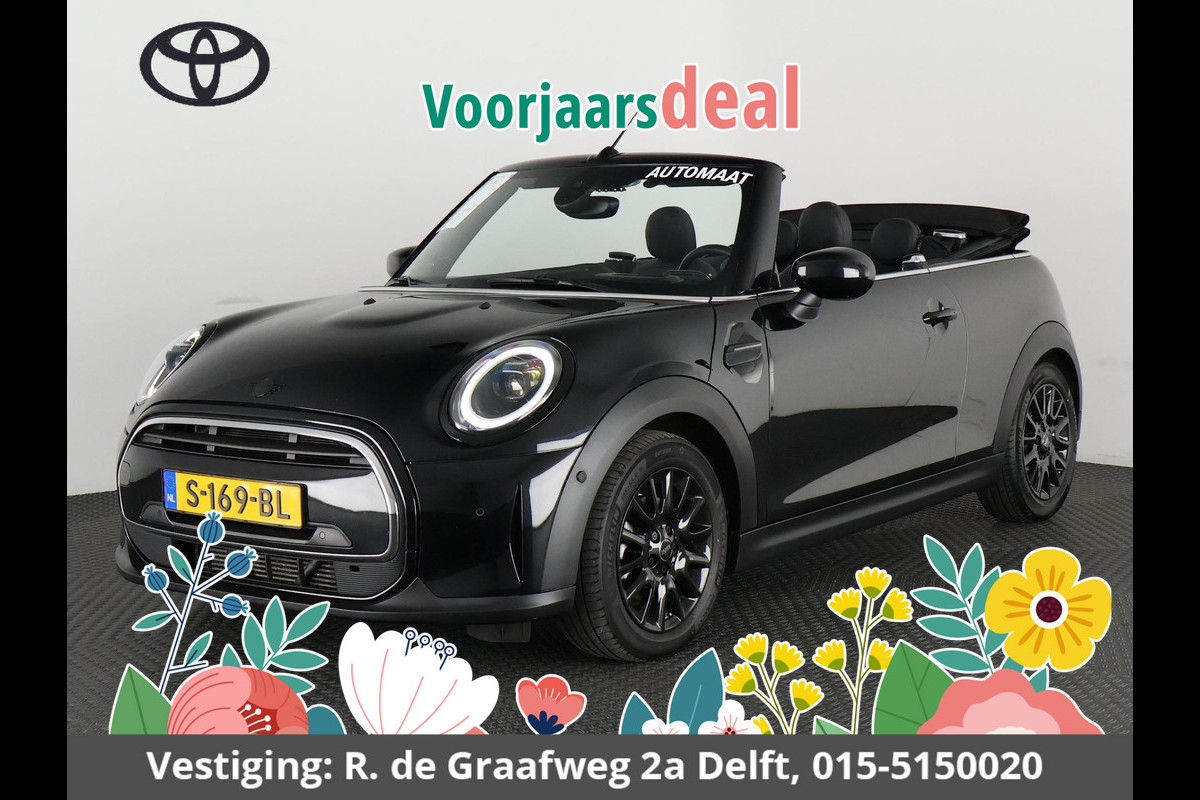 MINI Cabrio 1.5 Cooper Black-Sport Automaat 140 PK | Navigatie | Camera | Climate Control | MINI Cabrio 1.5 Cooper Black-Sport Automaat 140 PK | Navigatie | Camera | Climate Control |