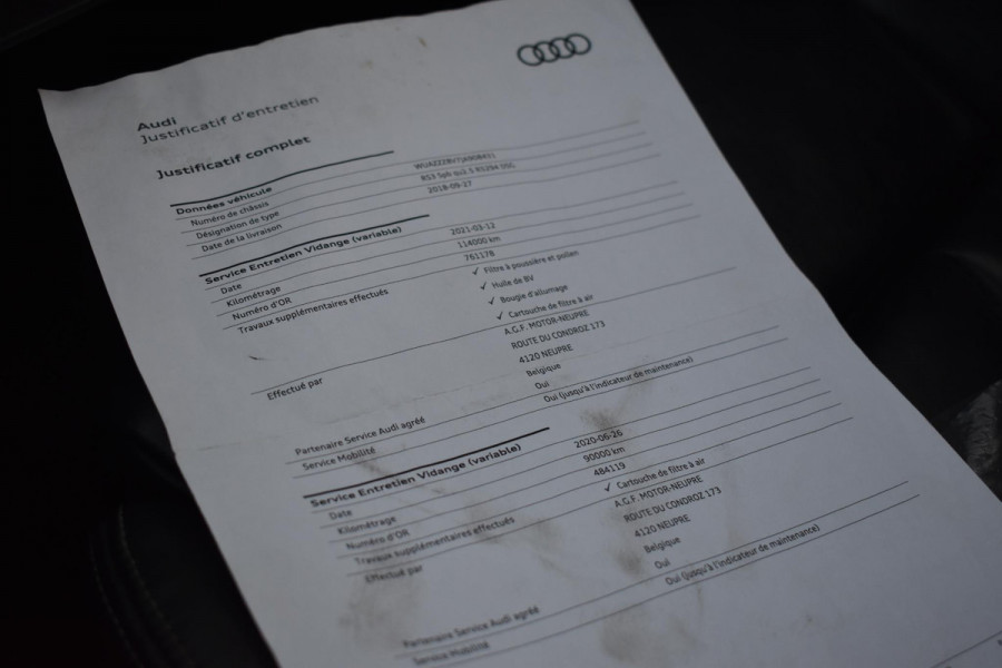 Audi A3 Sportback 2.5 TFSI RS 3 quattro Pano Kuipstoelen B&O Leder RS3