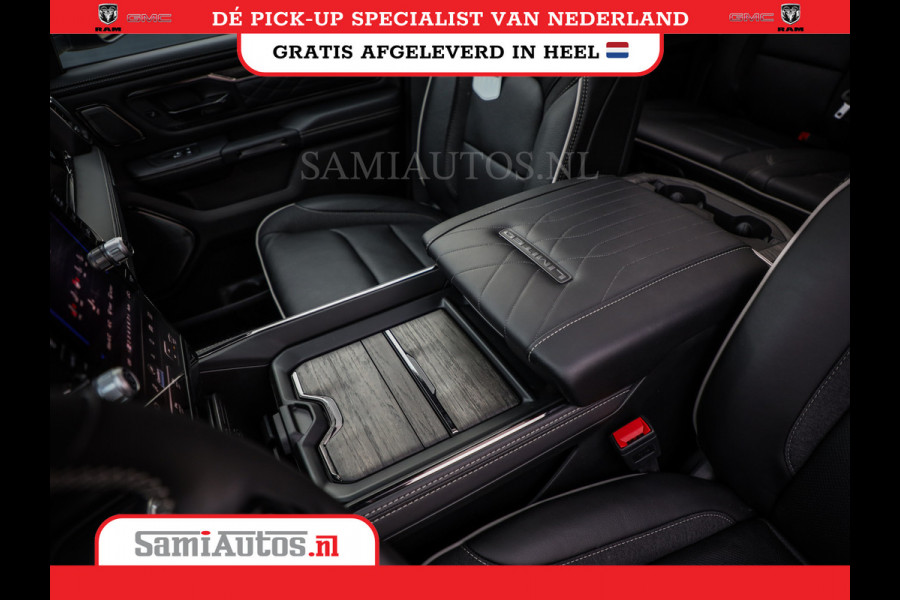 Dodge Ram 1500 DE MEEST LUXUEUZE PICK UP LIMITED NIGHT HIGH OUTPUT H.O 540PK 706 Nm 2025 | XB9 | MASSAGE | BOM VOL | CREW CAB | DUBBELE CABINE | GRIJSKENTEKEN | VOORRAAD NR 2353 - 5412