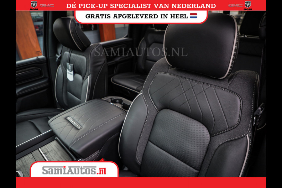 Dodge Ram 1500 DE MEEST LUXUEUZE PICK UP LIMITED NIGHT HIGH OUTPUT H.O 540PK 706 Nm 2025 | XB9 | MASSAGE | BOM VOL | CREW CAB | DUBBELE CABINE | GRIJSKENTEKEN | VOORRAAD NR 2353 - 5412
