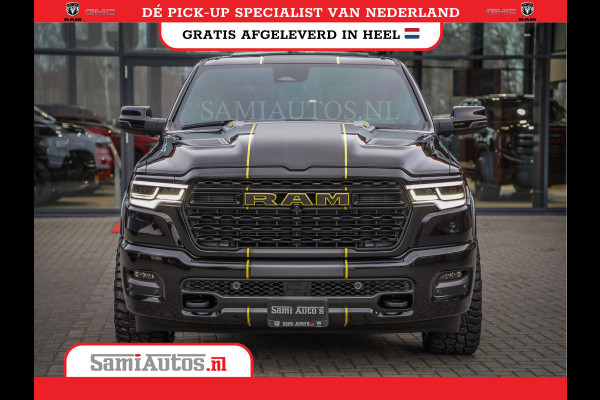 Dodge Ram 1500 DE MEEST LUXUEUZE PICK UP LIMITED NIGHT HIGH OUTPUT H.O 540PK 706 Nm 2025 | XB9 | MASSAGE | BOM VOL | CREW CAB | DUBBELE CABINE | GRIJSKENTEKEN | VOORRAAD NR 2353 - 5412