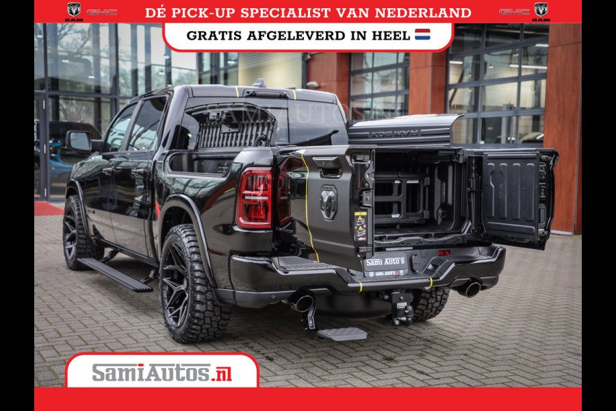 Dodge Ram 1500 DE MEEST LUXUEUZE PICK UP LIMITED NIGHT HIGH OUTPUT H.O 540PK 706 Nm 2025 | XB9 | MASSAGE | BOM VOL | CREW CAB | DUBBELE CABINE | GRIJSKENTEKEN | VOORRAAD NR 2353 - 5412