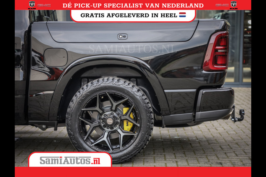 Dodge Ram 1500 DE MEEST LUXUEUZE PICK UP LIMITED NIGHT HIGH OUTPUT H.O 540PK 706 Nm 2025 | XB9 | MASSAGE | BOM VOL | CREW CAB | DUBBELE CABINE | GRIJSKENTEKEN | VOORRAAD NR 2353 - 5412