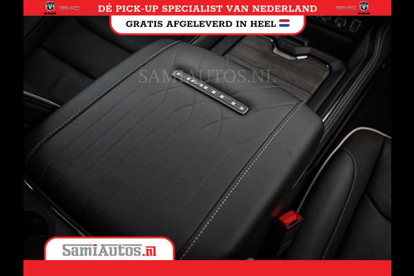 Dodge Ram 1500 DE MEEST LUXUEUZE PICK UP LIMITED NIGHT HIGH OUTPUT H.O 540PK 706 Nm 2025 | XB9 | MASSAGE | BOM VOL | CREW CAB | DUBBELE CABINE | GRIJSKENTEKEN | VOORRAAD NR 2353 - 5412
