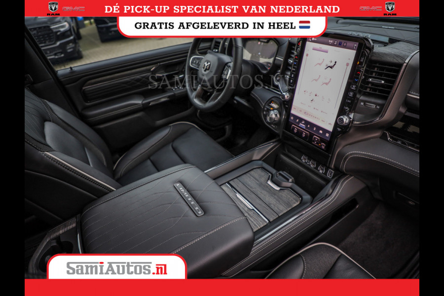 Dodge Ram 1500 DE MEEST LUXUEUZE PICK UP LIMITED NIGHT HIGH OUTPUT H.O 540PK 706 Nm 2025 | XB9 | MASSAGE | BOM VOL | CREW CAB | DUBBELE CABINE | GRIJSKENTEKEN | VOORRAAD NR 2353 - 5412