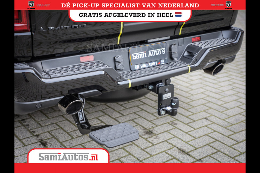 Dodge Ram 1500 DE MEEST LUXUEUZE PICK UP LIMITED NIGHT HIGH OUTPUT H.O 540PK 706 Nm 2025 | XB9 | MASSAGE | BOM VOL | CREW CAB | DUBBELE CABINE | GRIJSKENTEKEN | VOORRAAD NR 2353 - 5412