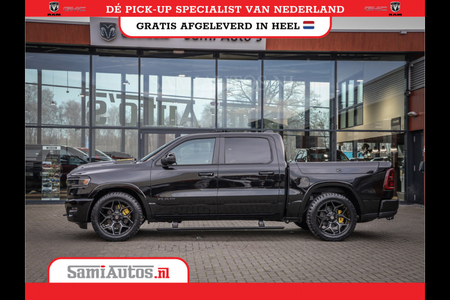 Dodge Ram 1500 DE MEEST LUXUEUZE PICK UP LIMITED NIGHT HIGH OUTPUT H.O 540PK 706 Nm 2025 | XB9 | MASSAGE | BOM VOL | CREW CAB | DUBBELE CABINE | GRIJSKENTEKEN | VOORRAAD NR 2353 - 5412