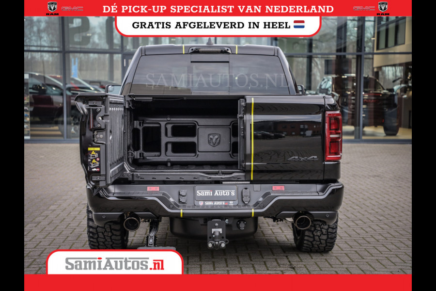 Dodge Ram 1500 DE MEEST LUXUEUZE PICK UP LIMITED NIGHT HIGH OUTPUT H.O 540PK 706 Nm 2025 | XB9 | MASSAGE | BOM VOL | CREW CAB | DUBBELE CABINE | GRIJSKENTEKEN | VOORRAAD NR 2353 - 5412